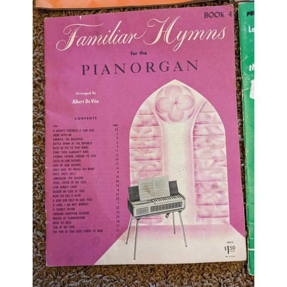 Vintage 1950s-1970s Sheet Music Country Western, Hammond Organ, Hit Parade - Picture 10 of 14